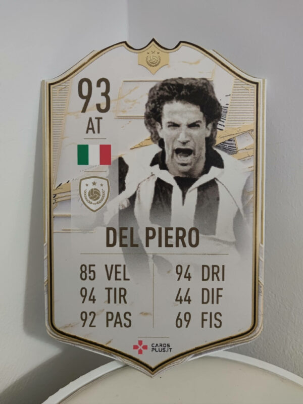 FIFA 22: Del Piero Icon Prime Moments card gigante stampata