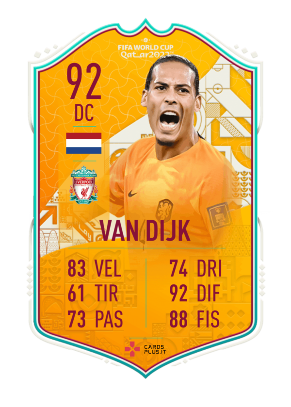 FIFA 23: Van Dijk World Cup Stories FUT card