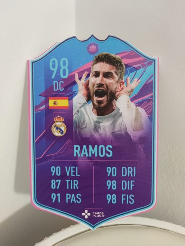 FIFA 21: Sergio Ramos 98 Fine di un'Era card gigante personalizzabile stampata