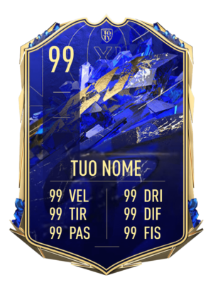 FIFA 22: Team of the Year FUT card gigante personalizzabile