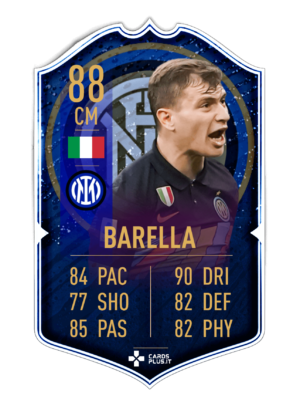 FIFA 22 FUT card Nicolò Barella Inter limited edition