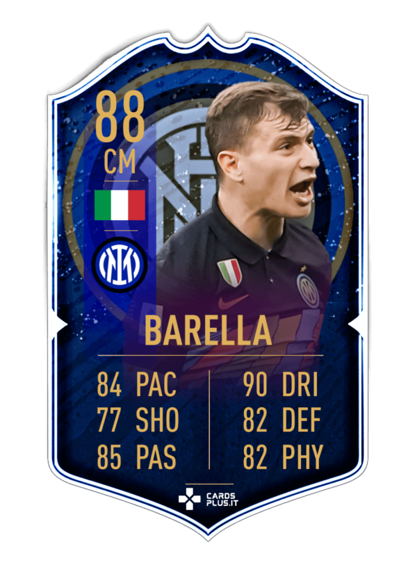 FIFA 22 FUT card Nicolò Barella Inter limited edition