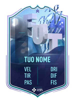 FIFA 22: Fantasy FUT card personalizzata gigante