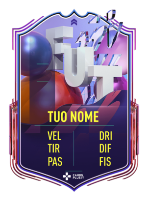 FIFA 22: Fantasy FUT upgrade card personalizzata gigante