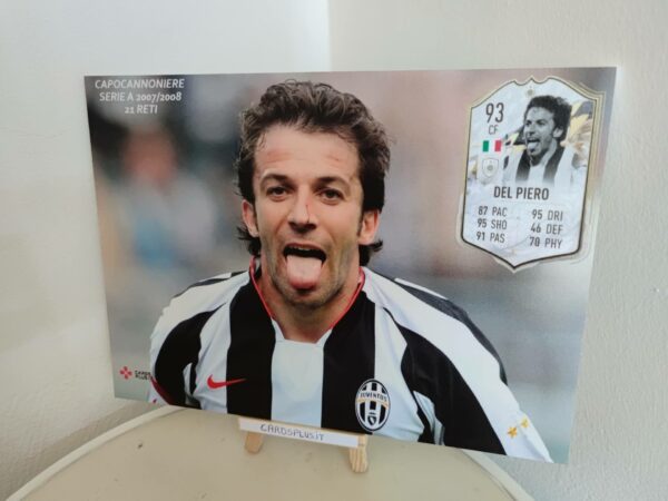 Quadro di Del Piero Moments mentre esulta con la linguaccia in Serie A 2007/2008