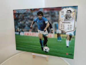 Quadro di Diego Armando Maradona Icon in Finale di Coppa UEFA 88/89