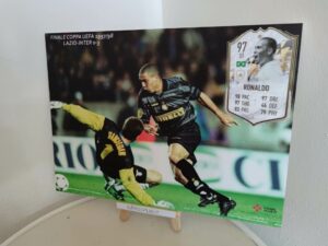Quadro Finale di Coppa UEFA 97/98 Ronaldo Icon Prime Moments supera Marchegiani