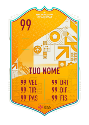 FUT 23 World Cup Stories official design - Card personalizzabile e stampabile