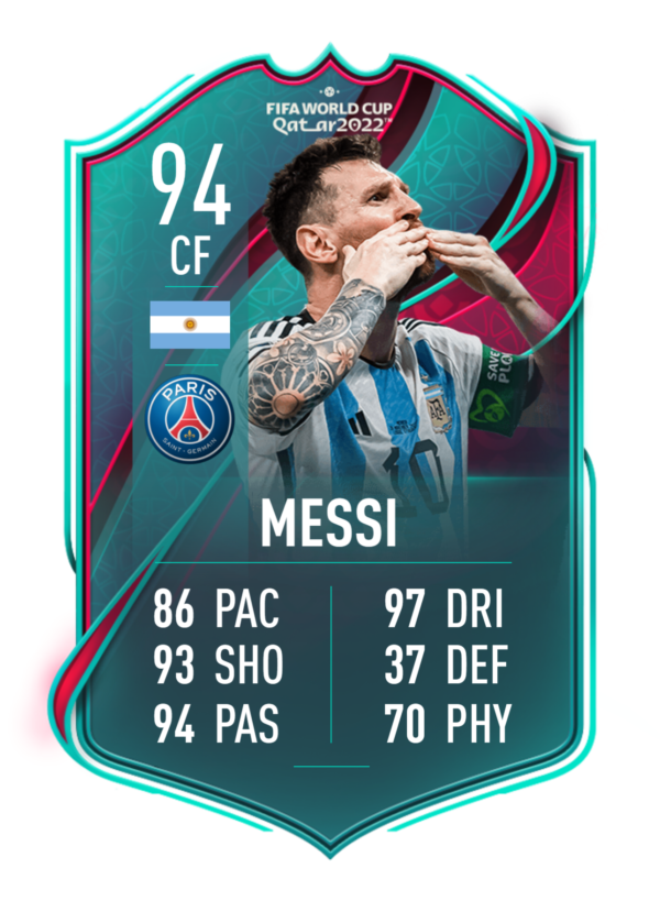 FIFA 23: Messi World Cup Team of the Tournament card