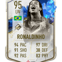 FIFA 23 Ultimate Team Ronaldinho TOTY Icon card gigante –