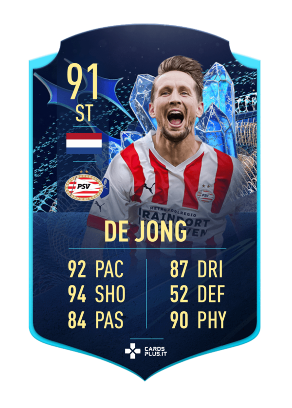 FIFA 23: De Jong TOTS Moments 91 card