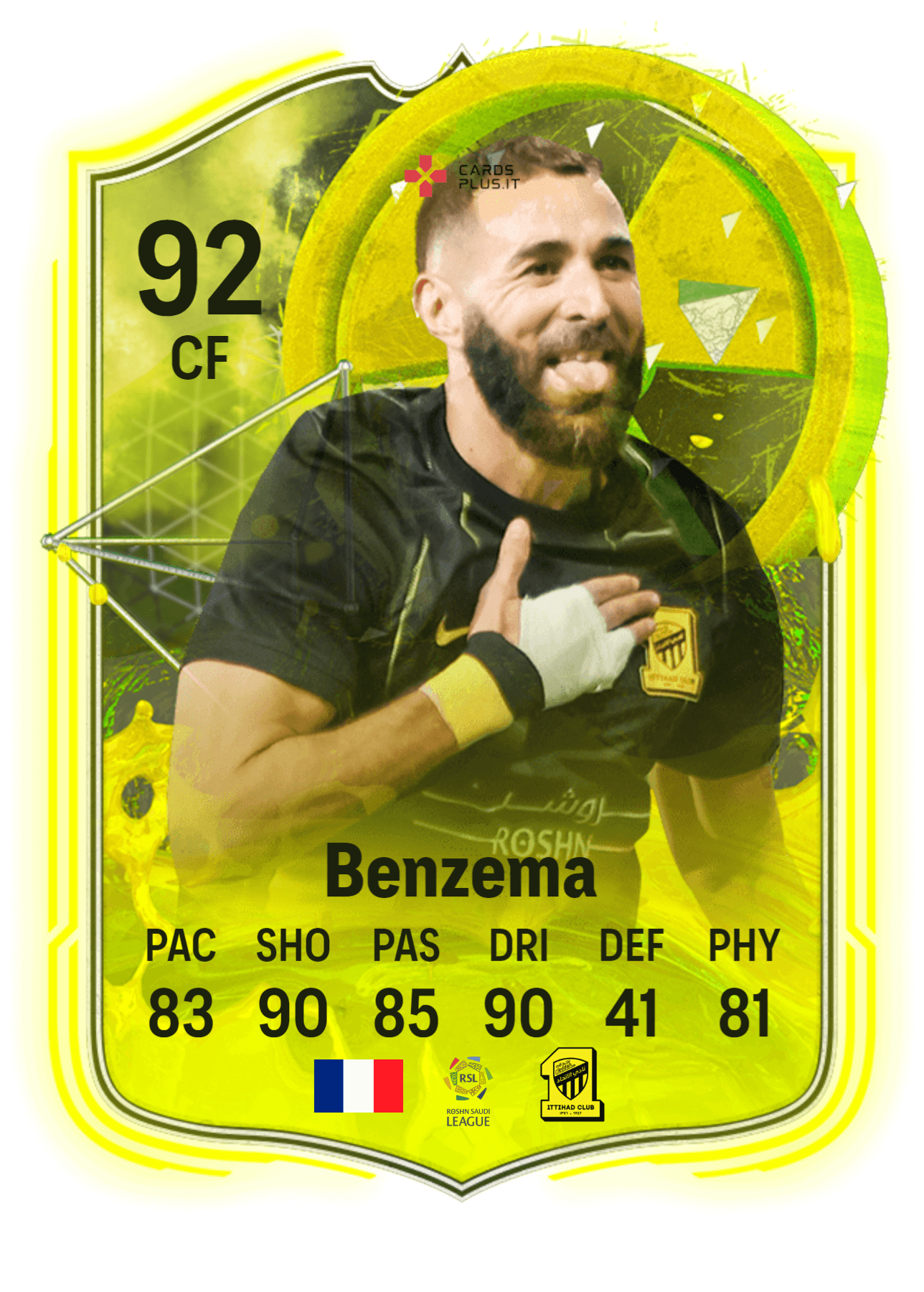 FC 24: Karim Benzema Radioactive FUT Card