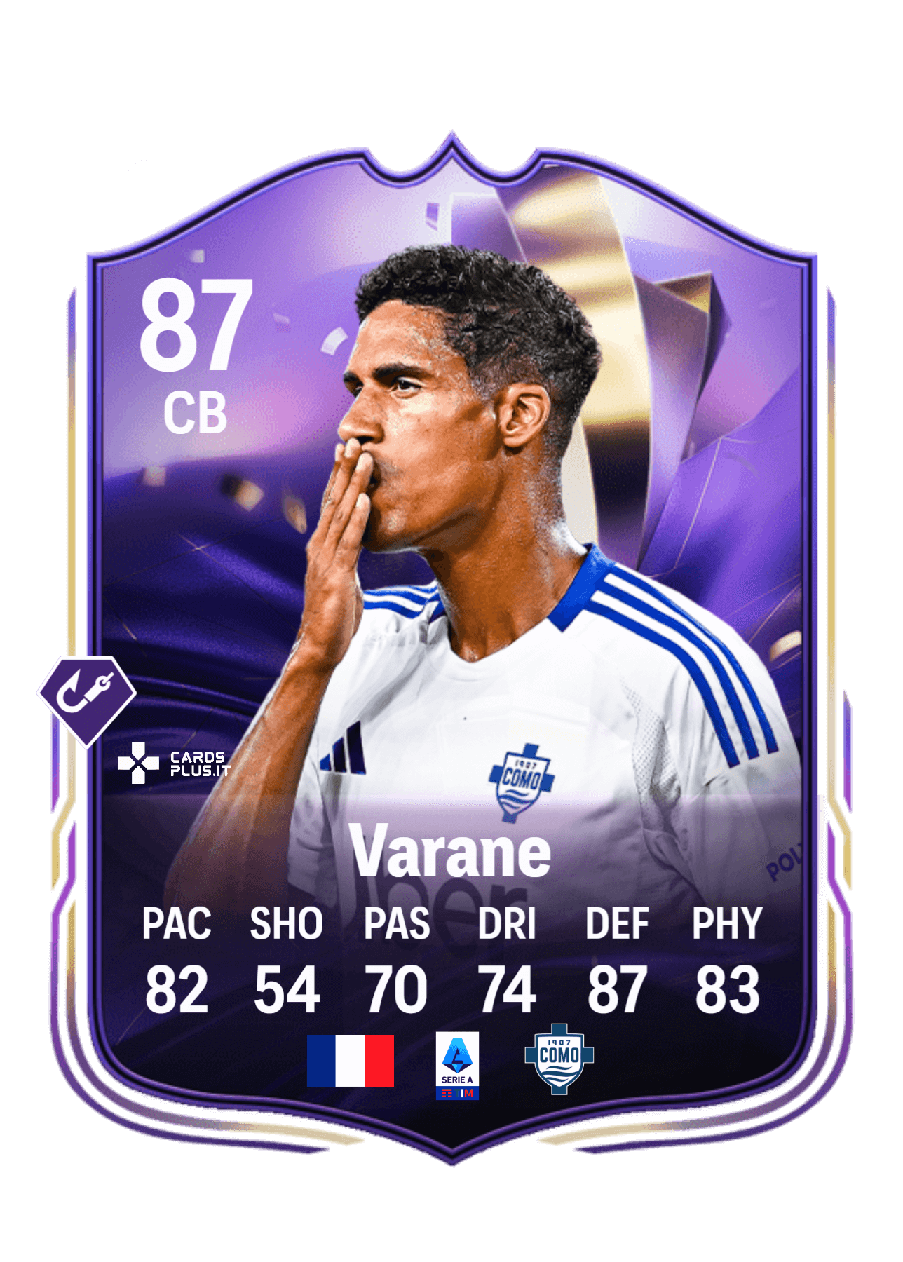 FC 25: Raphael Varane 87 card Fine di un'Era