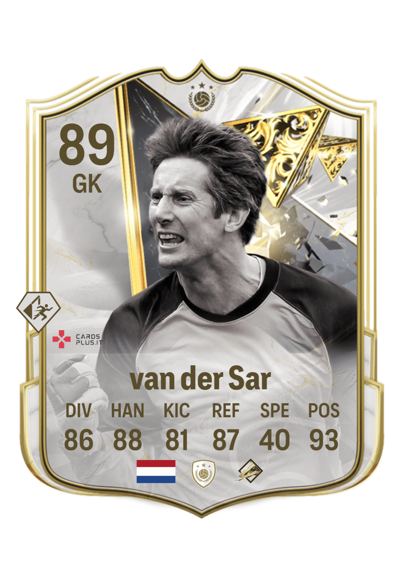 FC 25: Van Der Sar FUT Centurions Icon card