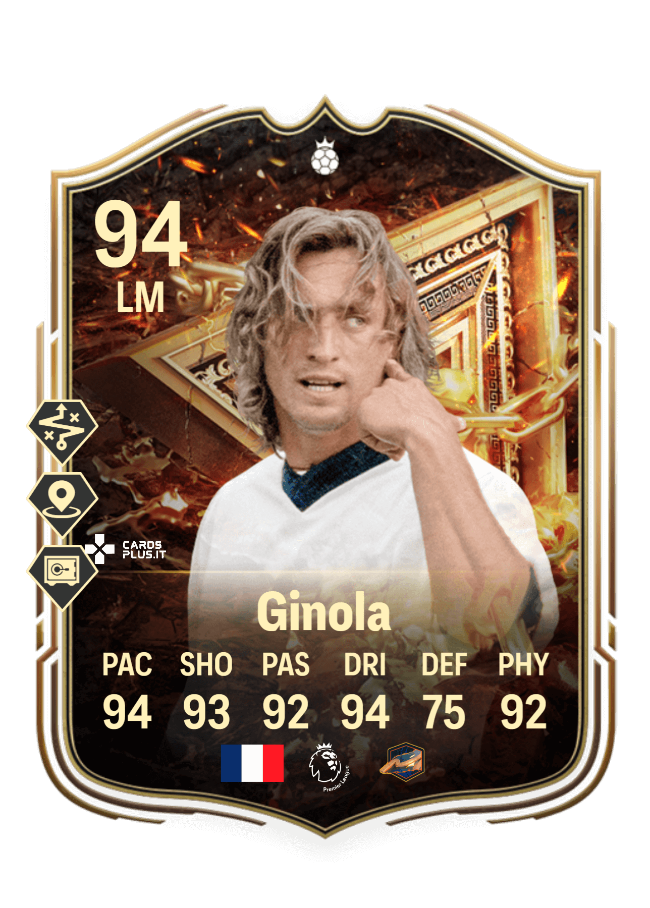 FC 25: Ginola 94 FUT Immortals Hero card