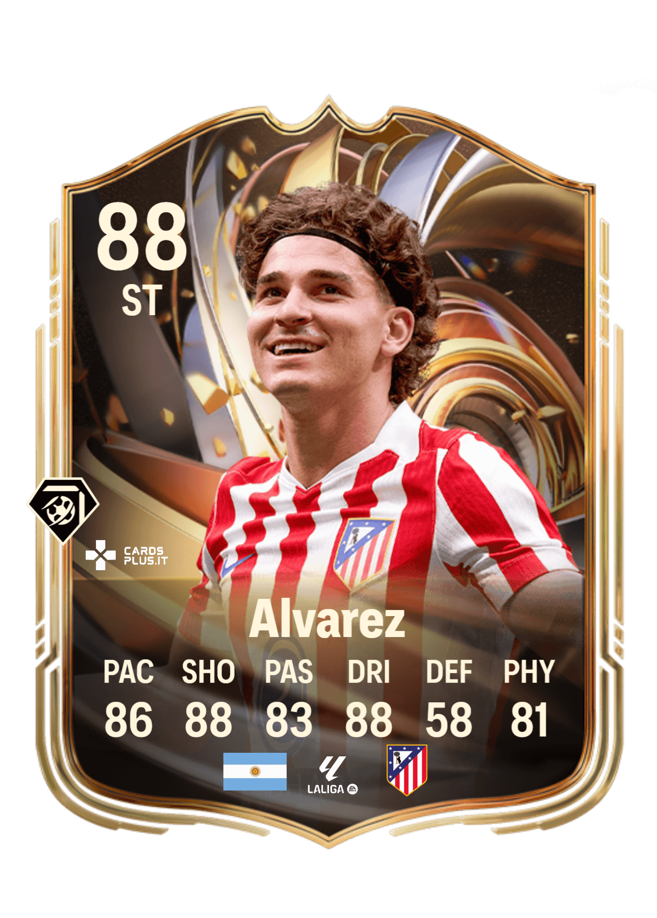 Julian Alvarez official Ratings Reload card