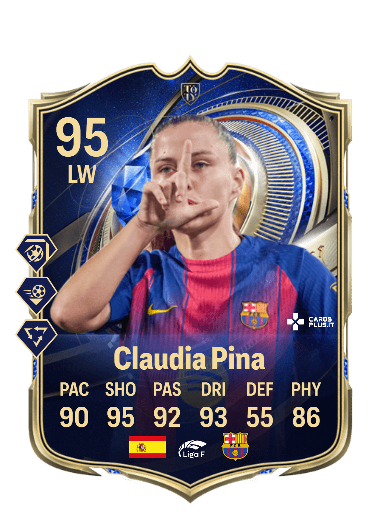 Claudia Pina TOTY card in FC 26