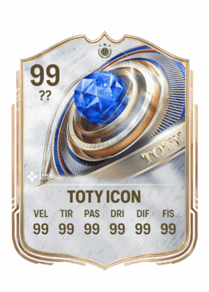 TOTY Icon card design personalizzabile di FC 26