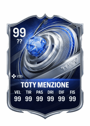 TOTY Menzione d'Onore card design personalizzabile